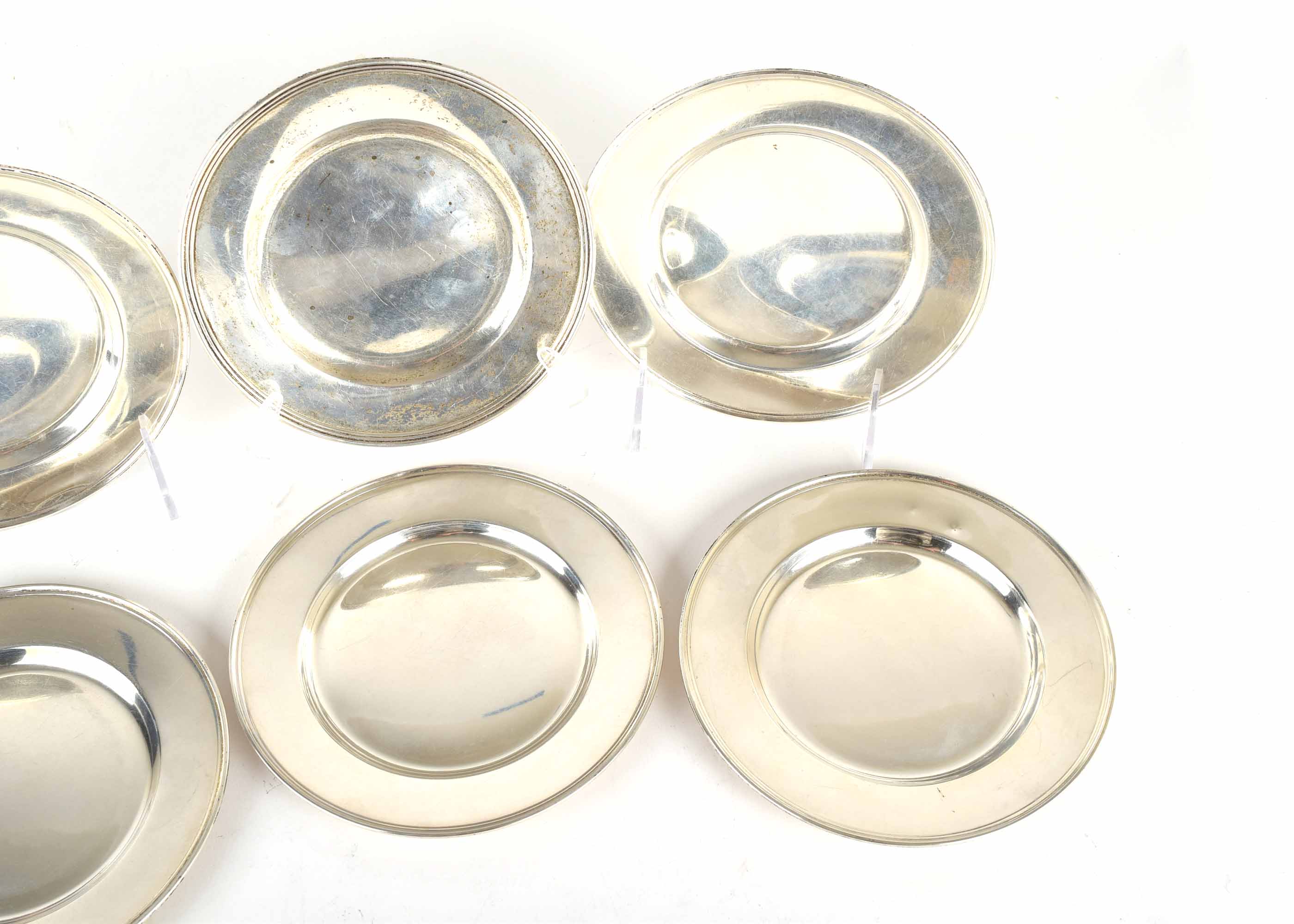 Six Towle Sterling Silver Small Plates