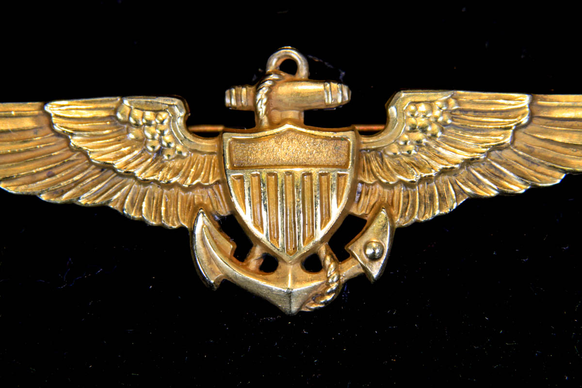 10K Gold-Filled Sterling Silver WWII Navy Pilot Wings