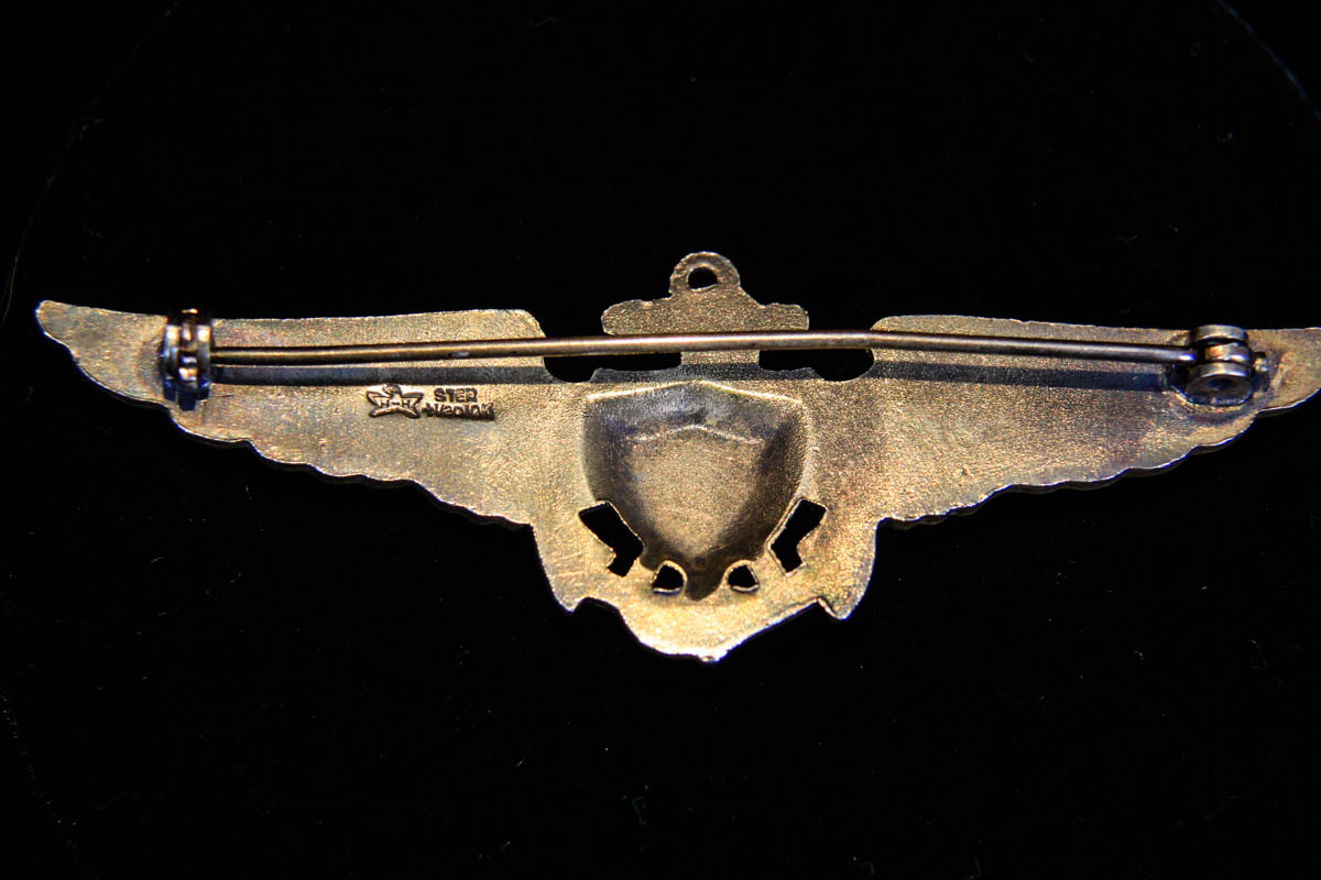 10K Gold-Filled Sterling Silver WWII Navy Pilot Wings