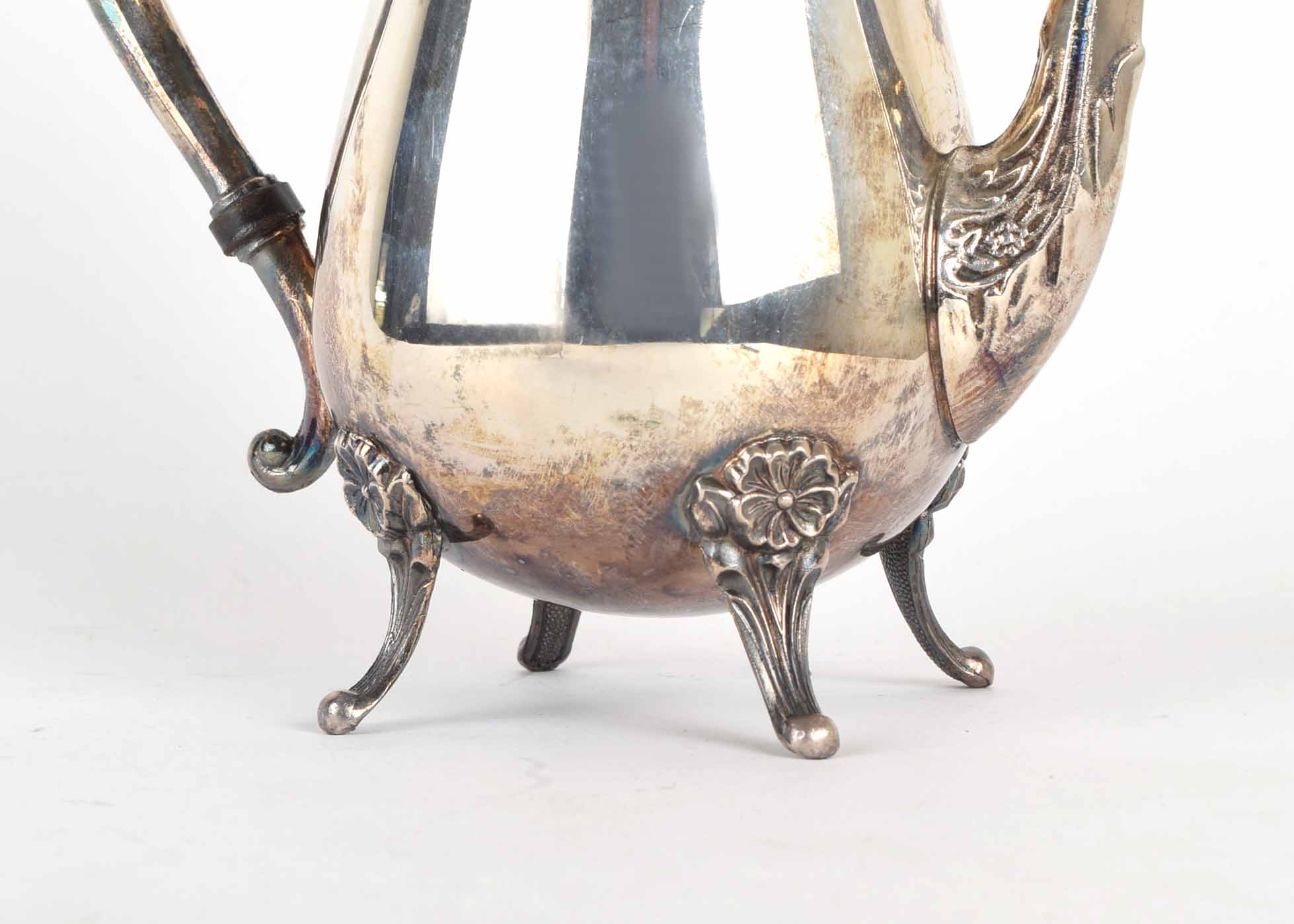 Leonard Silver Plate Three-Piece Coffee Set