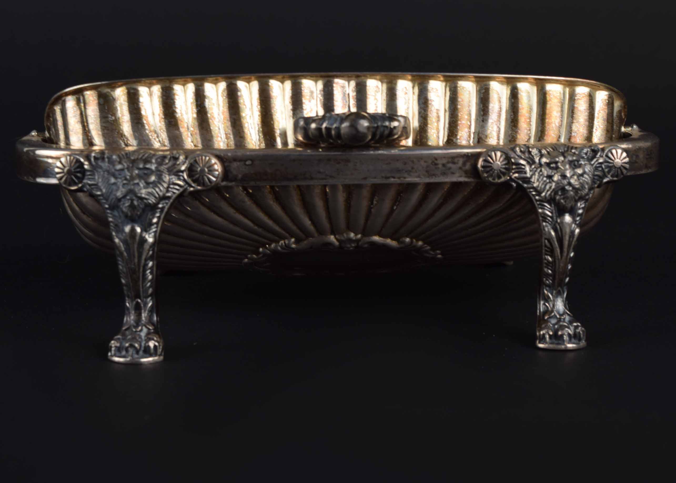 Vintage Silver Plate Rotating Lid Butter Dish