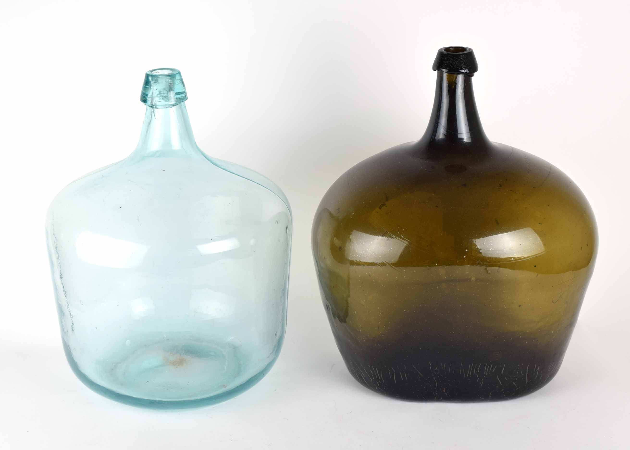 Oversize Glass Jug Pair