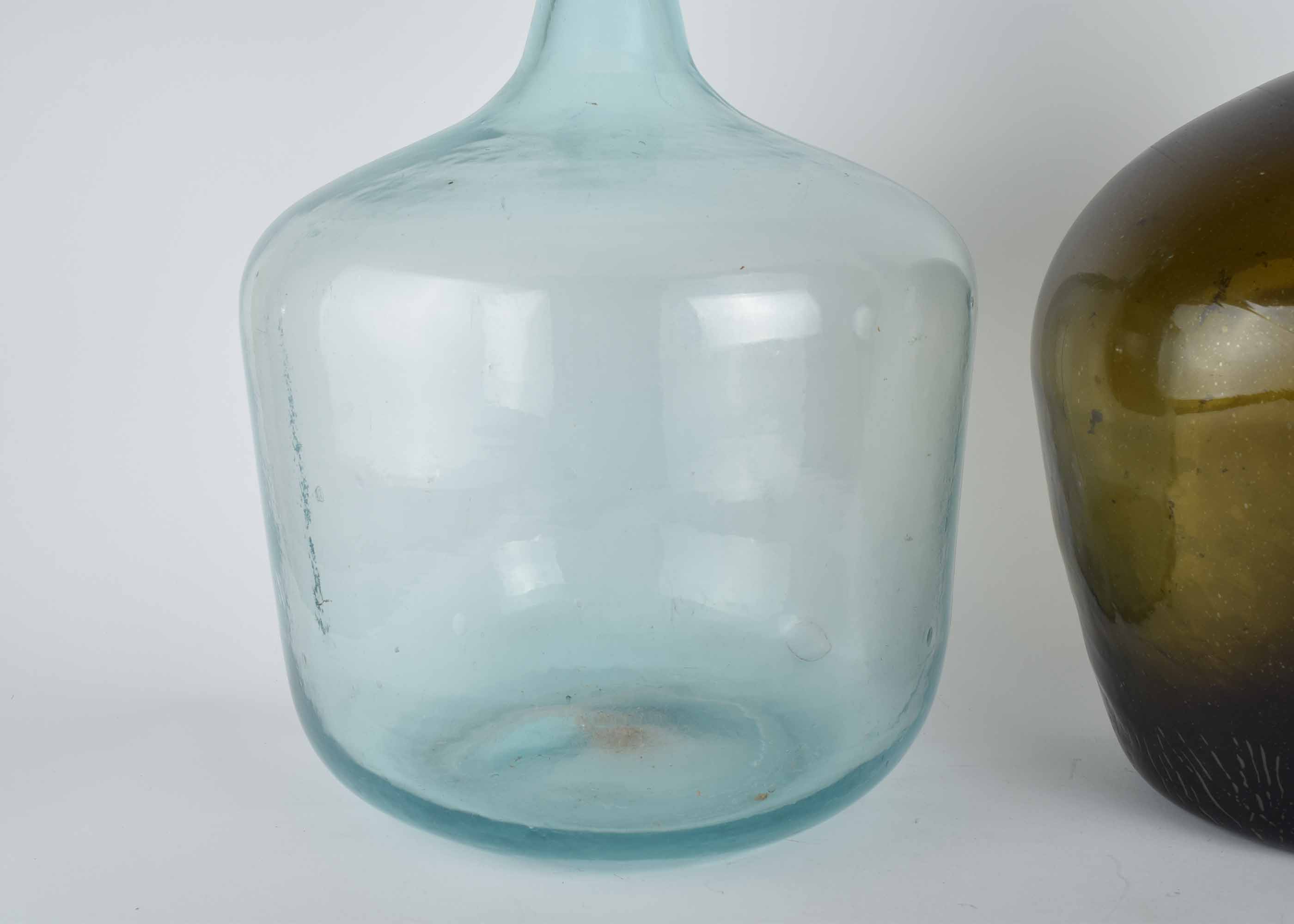 Oversize Glass Jug Pair