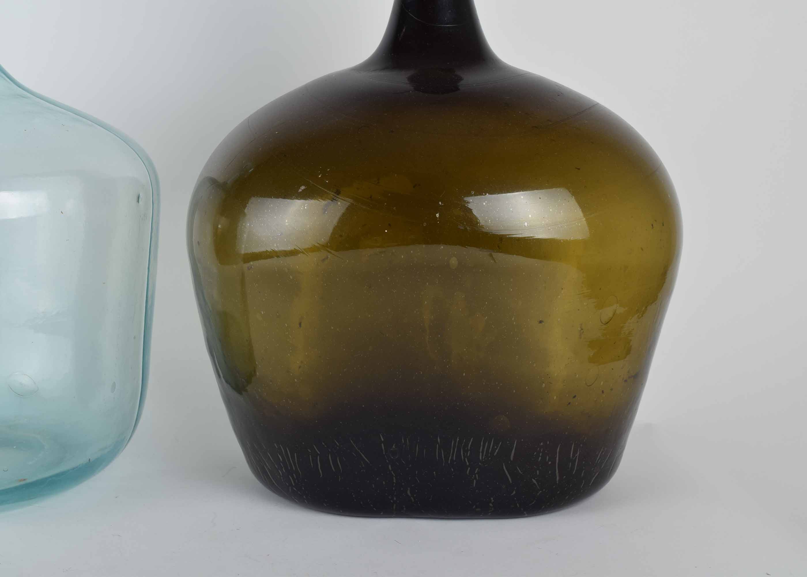 Oversize Glass Jug Pair