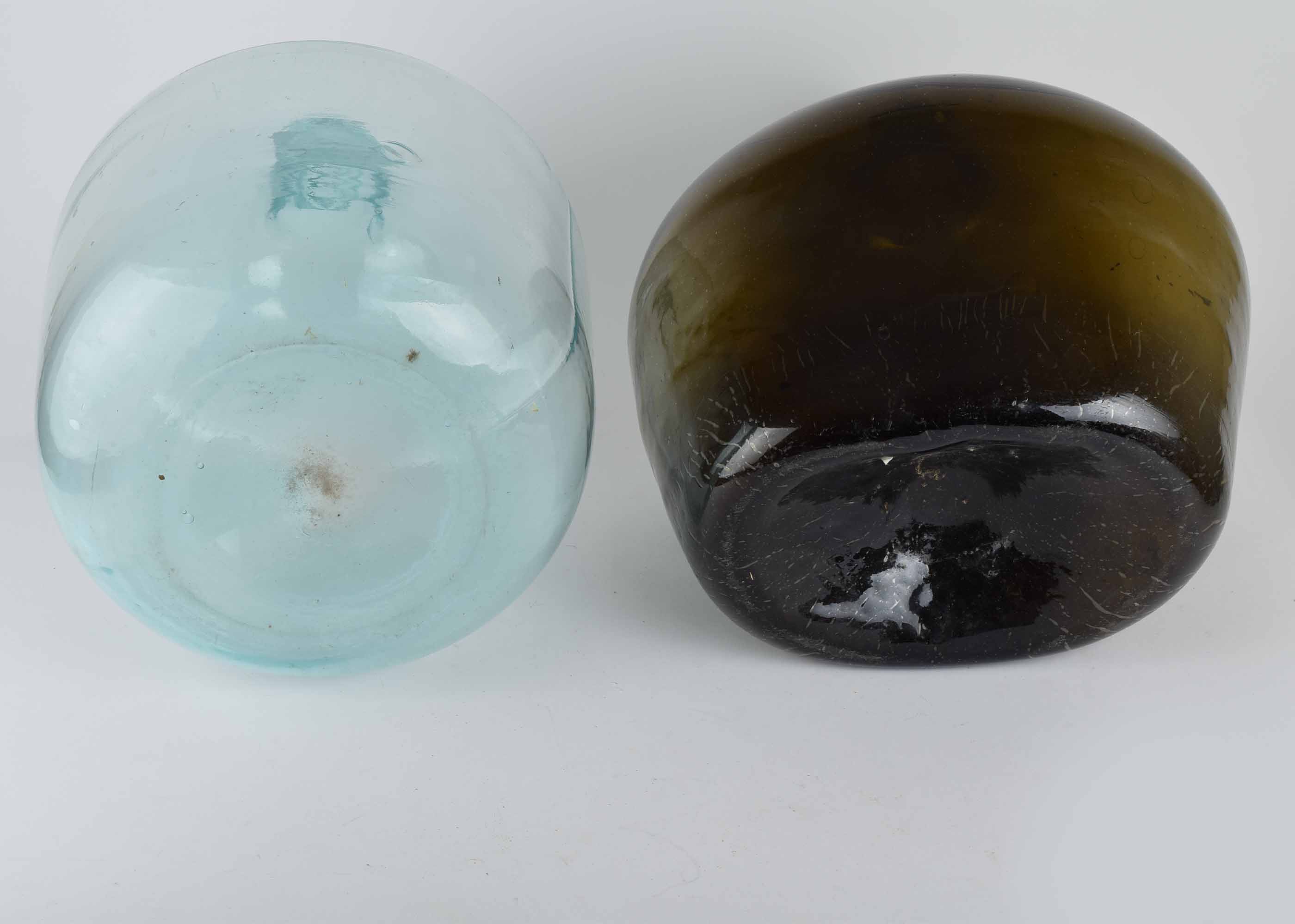 Oversize Glass Jug Pair