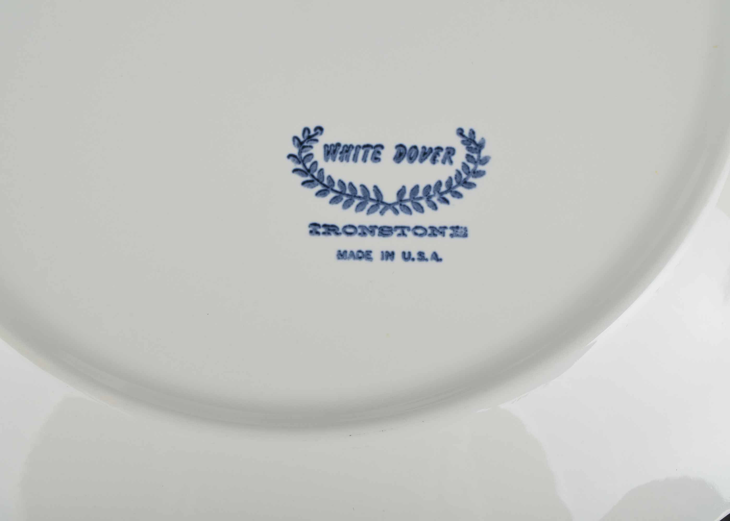 White Stoneware Dinnerware Service Assortment