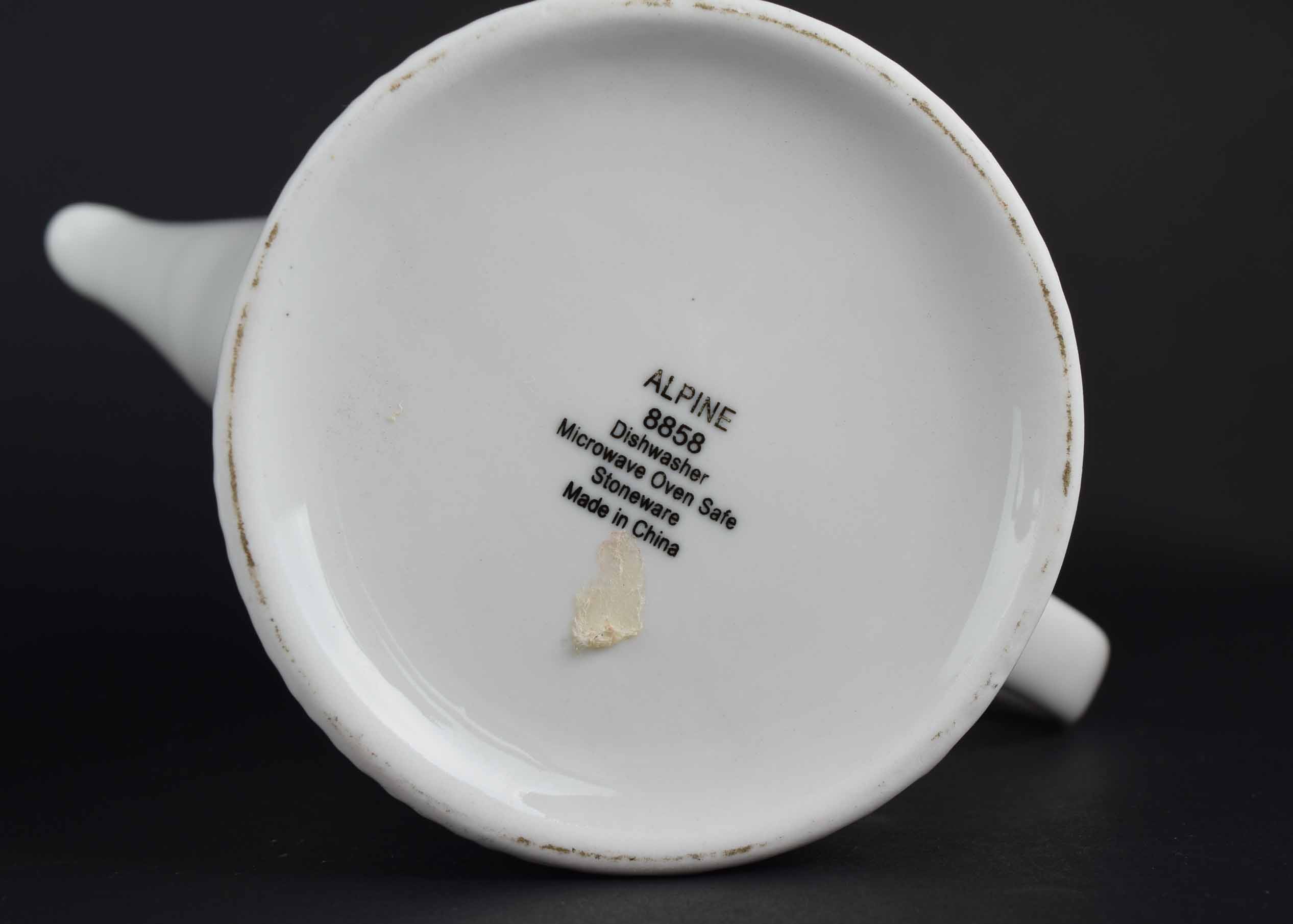 White Stoneware Dinnerware Service Assortment