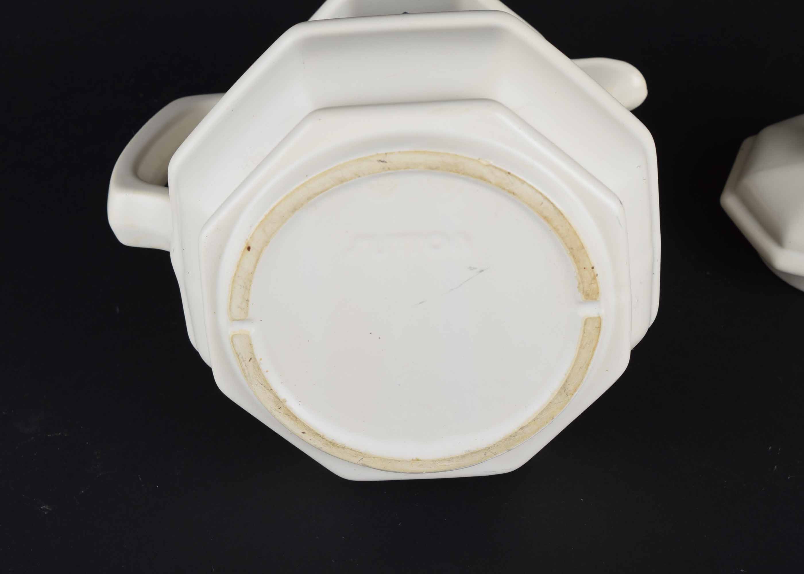 White Stoneware Dinnerware Service Assortment