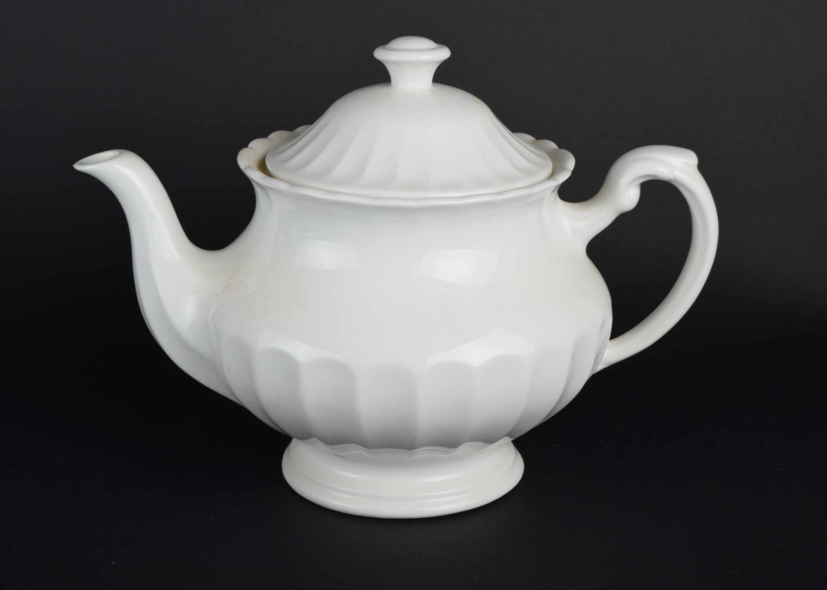 White Stoneware Dinnerware Service Assortment