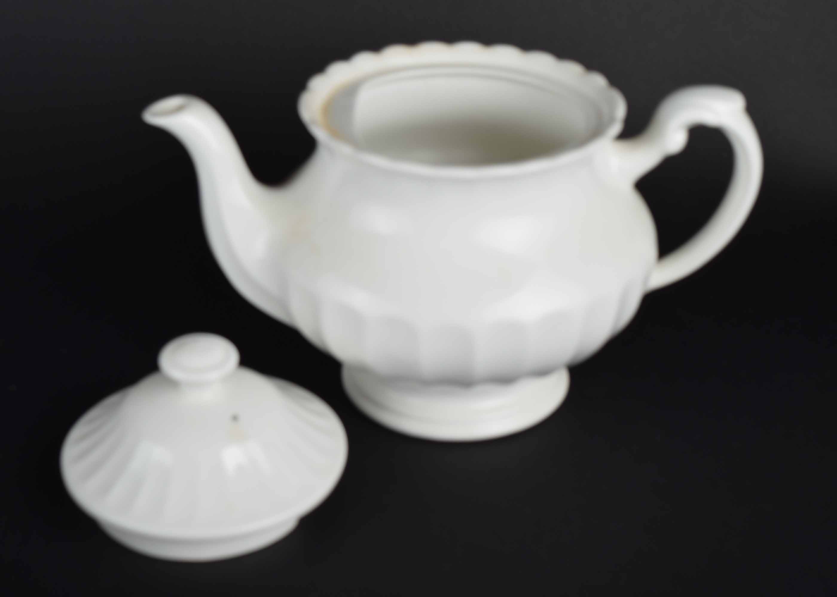 White Stoneware Dinnerware Service Assortment