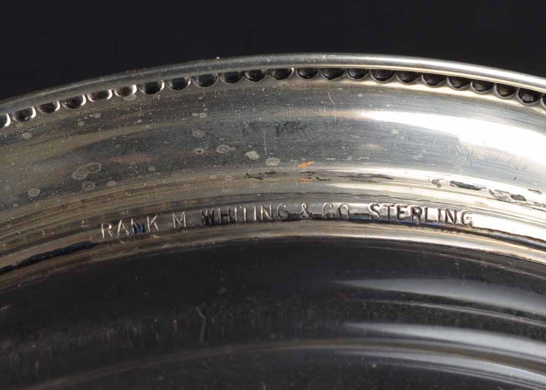 Weighted Sterling Silver and Glass Group