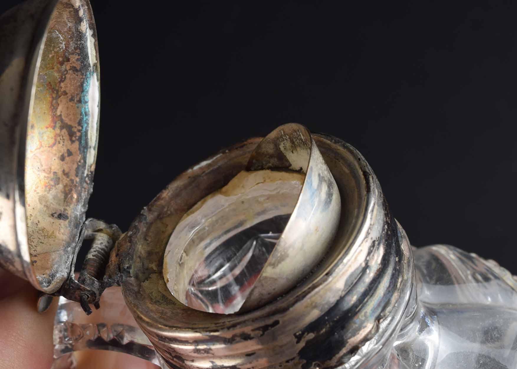 Weighted Sterling Silver and Glass Group