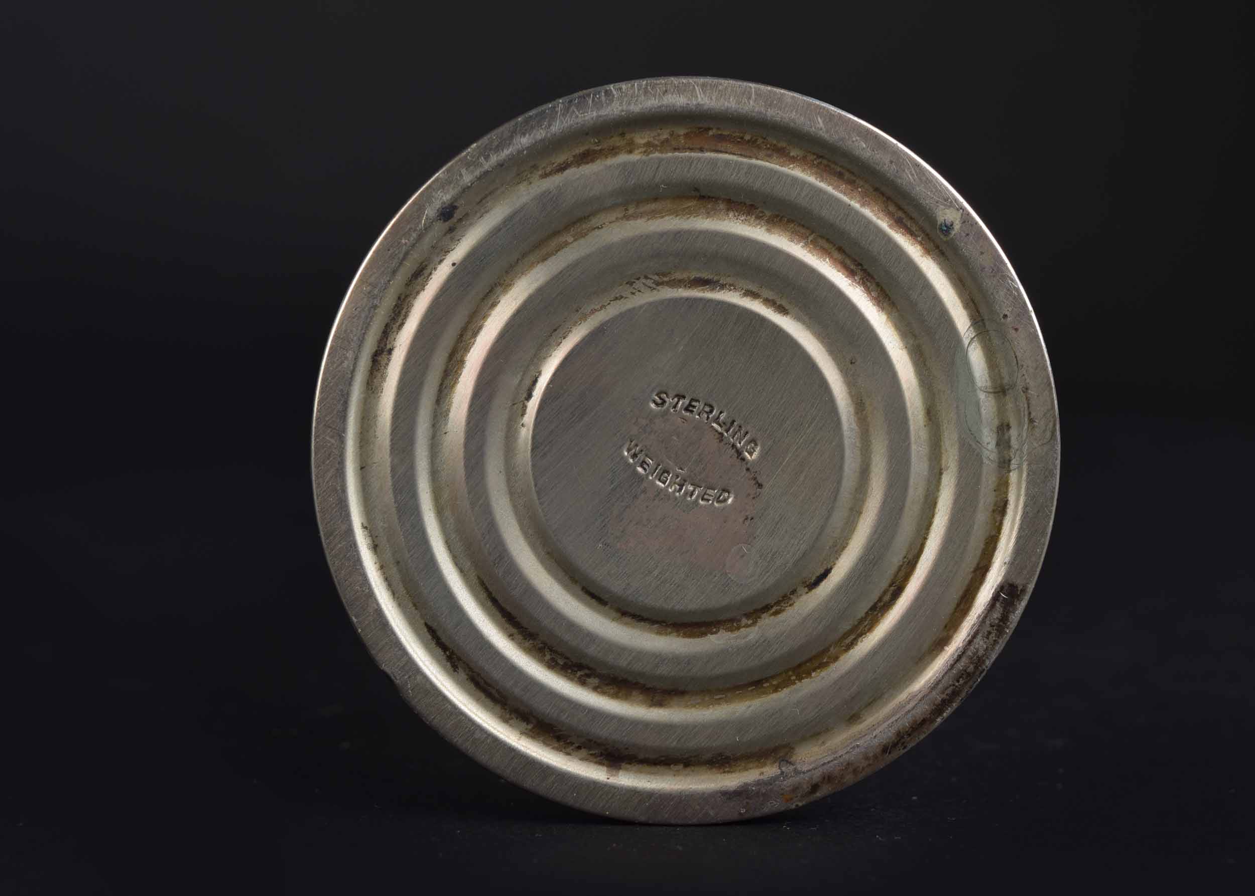 Weighted Sterling Silver and Glass Group