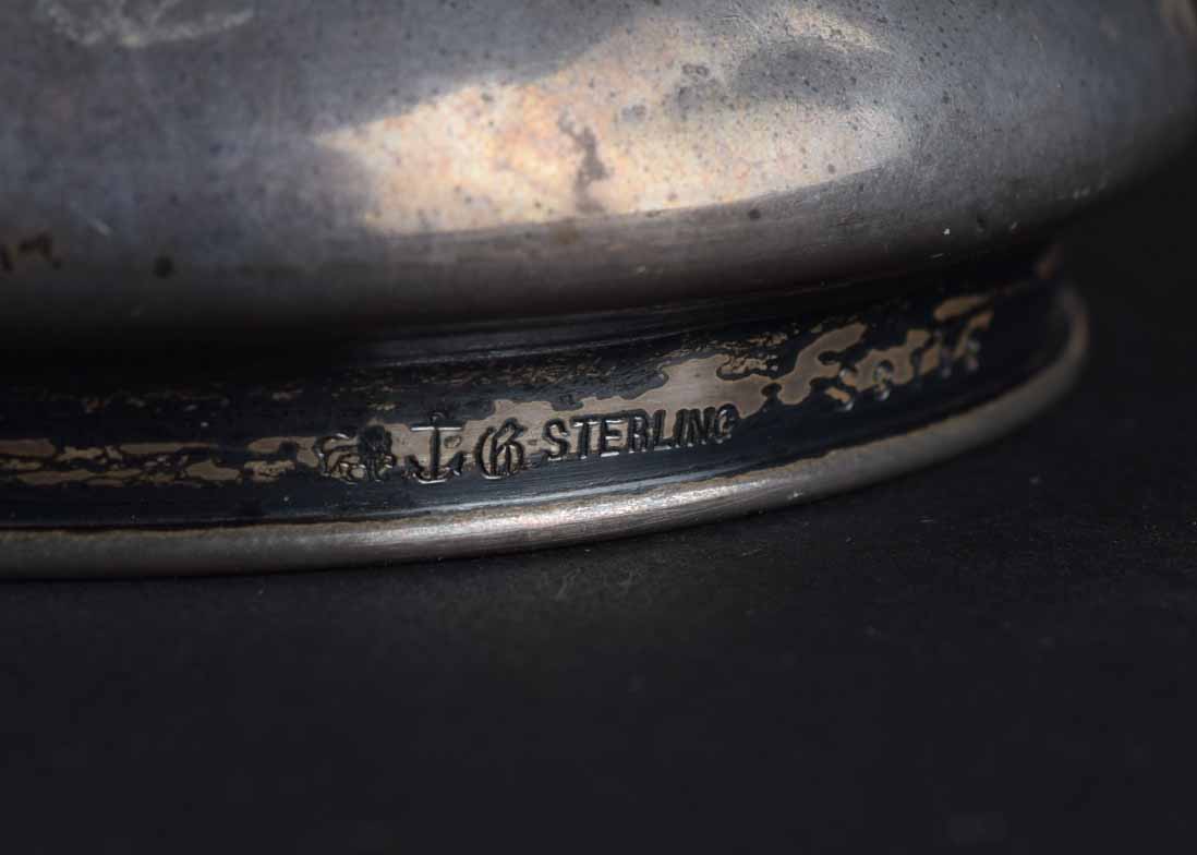 Vintage Sterling Silver Napkin Ring and Gorham Jar Lid