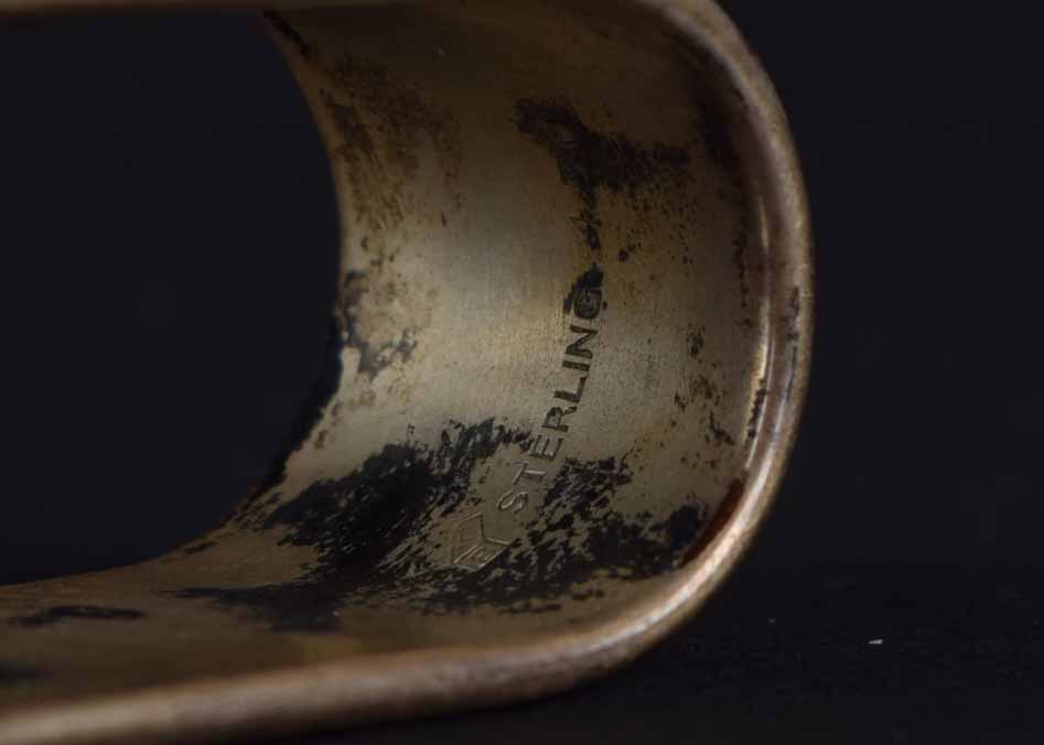 Vintage Sterling Silver Napkin Ring and Gorham Jar Lid