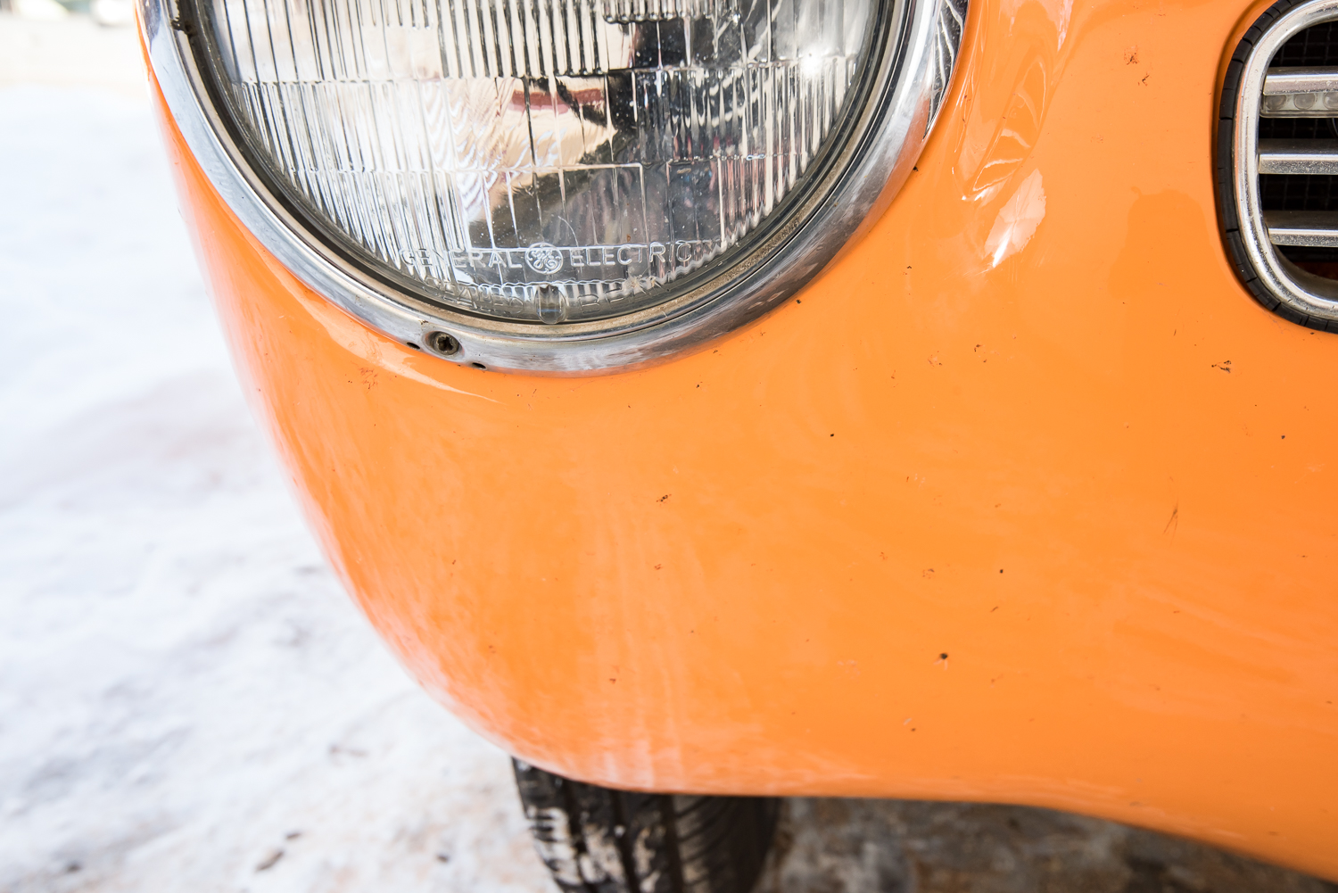 Amber Orange 1973 Volkswagen Karmann Ghia