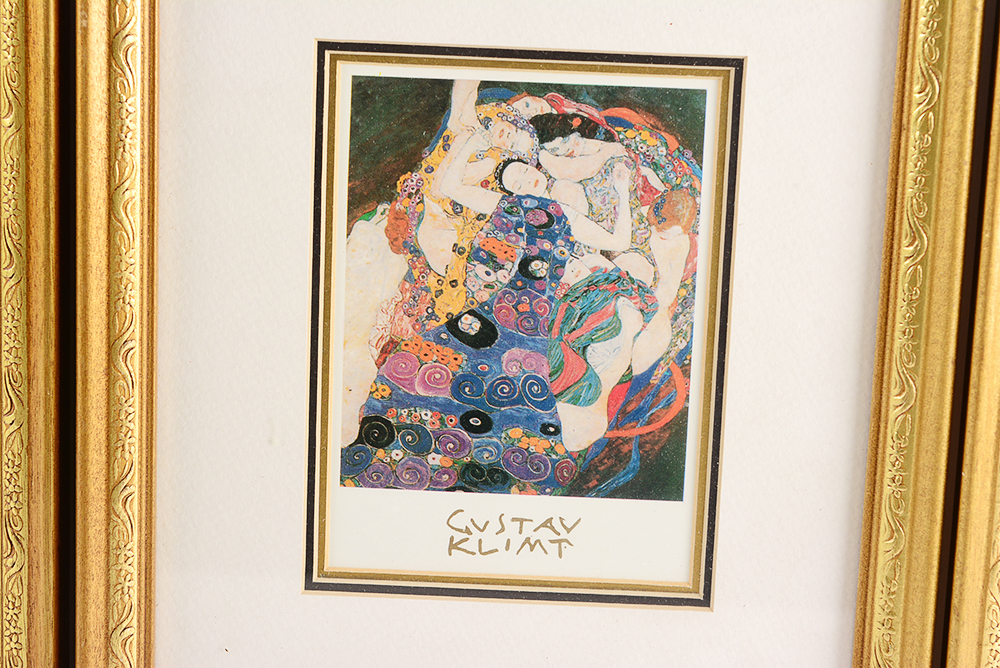 Gustav Klimt Photolithographic Framed Reproductions