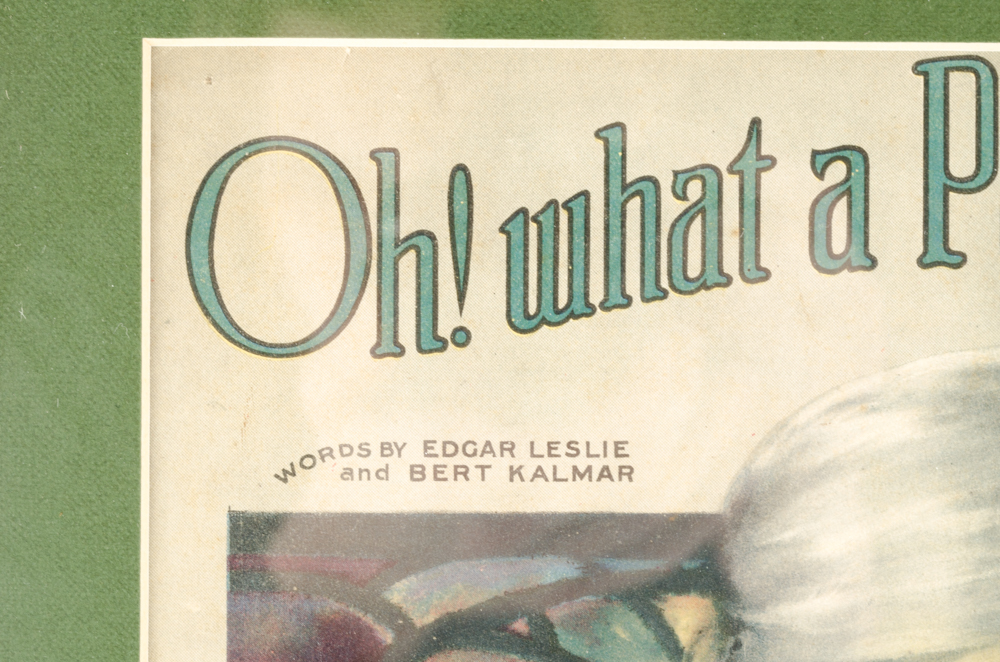 "Oh! what a Pal was Mary" Framed Sheet Music