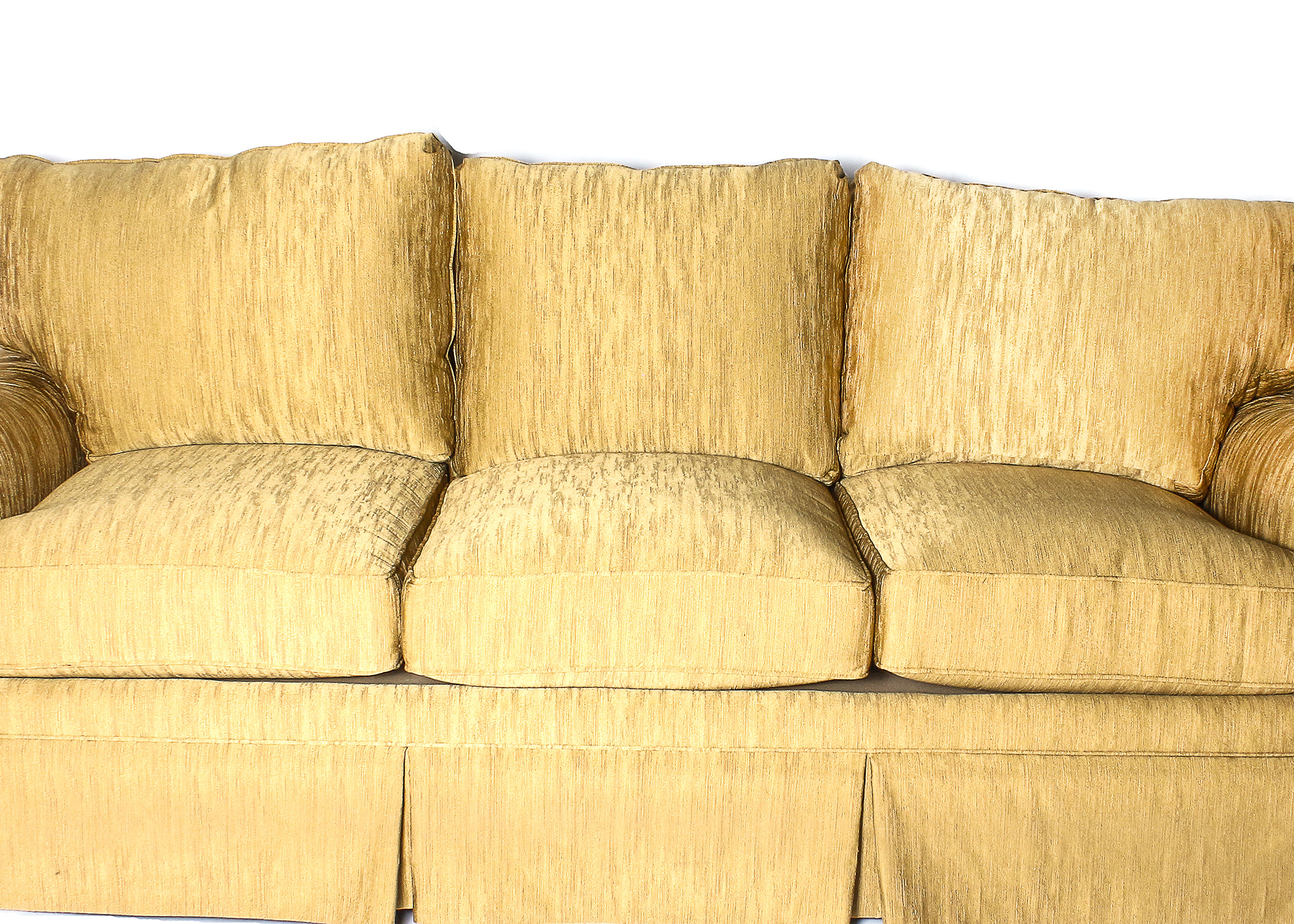 Henredon Gold Colored Sofa from Fireside Collection