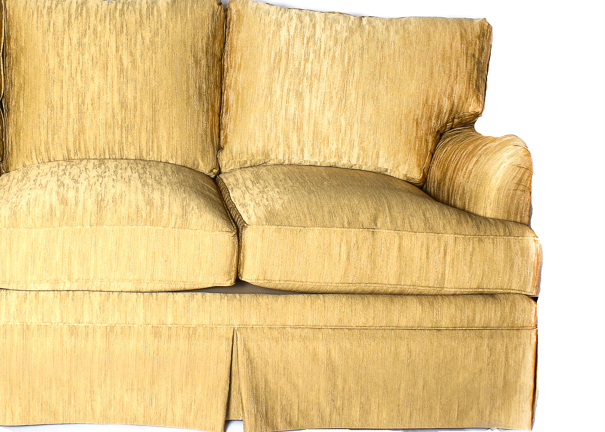 Henredon Gold Colored Sofa from Fireside Collection