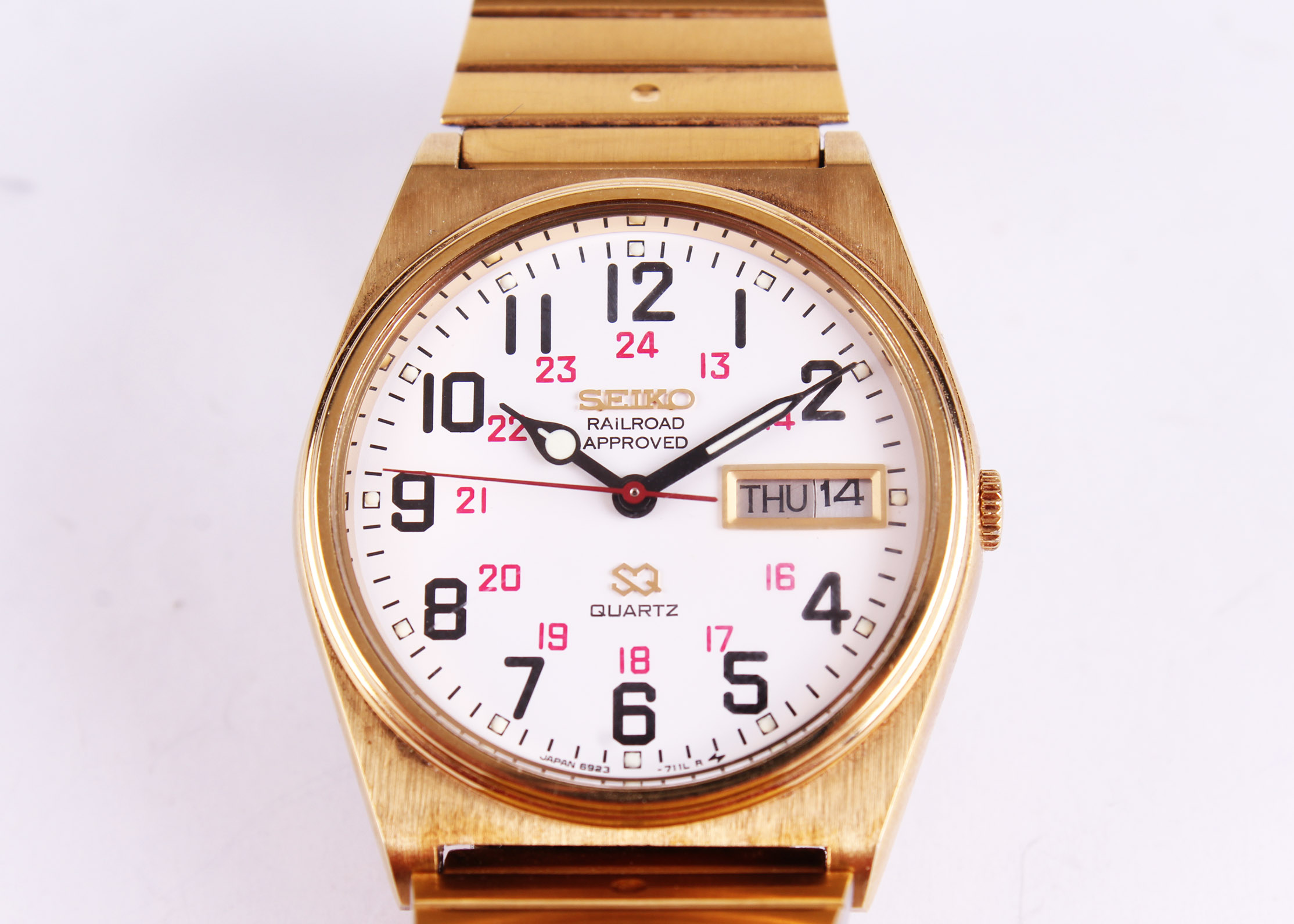 Vintage Seiko Railroad Approved SQ Quartz Watch