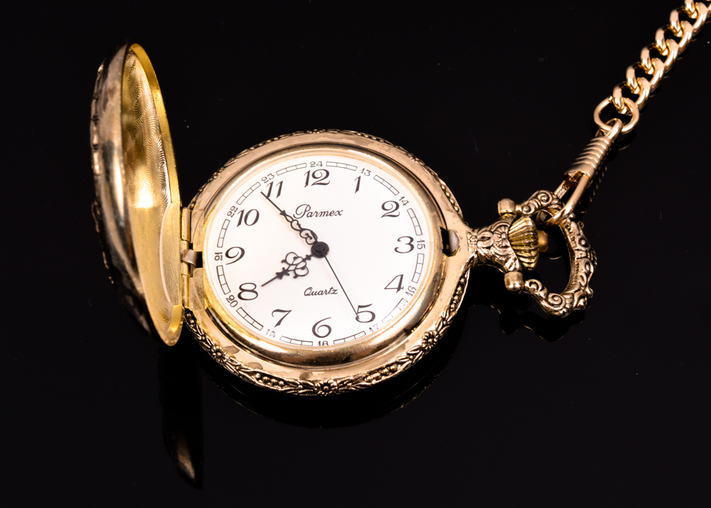 Parmex quartz shop pocket watch