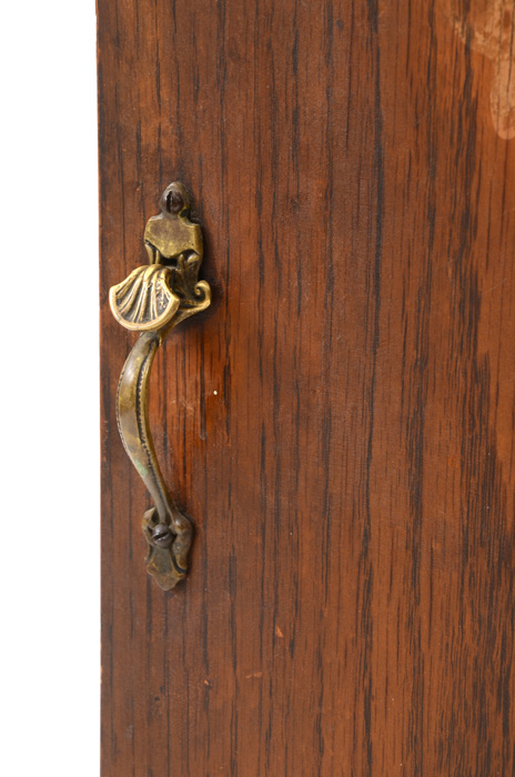 Oak Art Nouveau Music Cabinet
