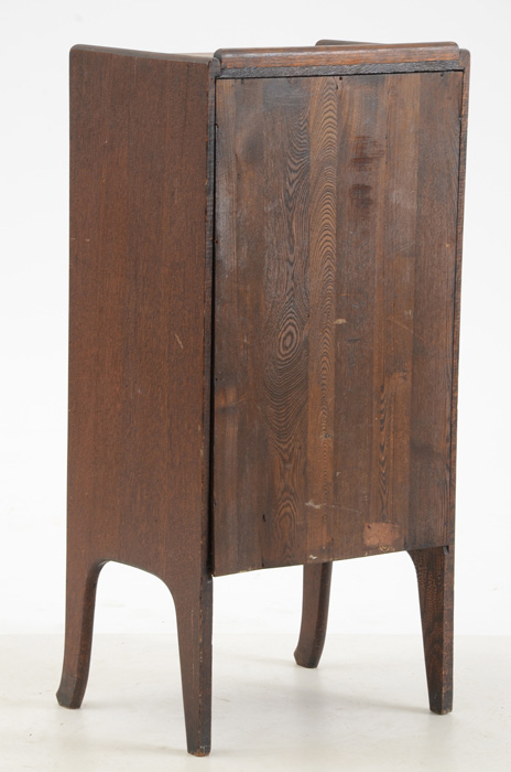 Oak Art Nouveau Music Cabinet