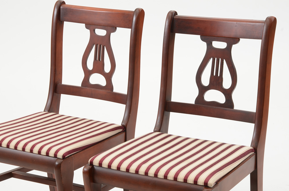 Sheraton Style Lyre Back Chairs