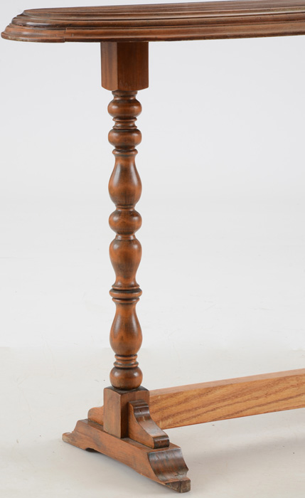 Vintage Oval Console Table