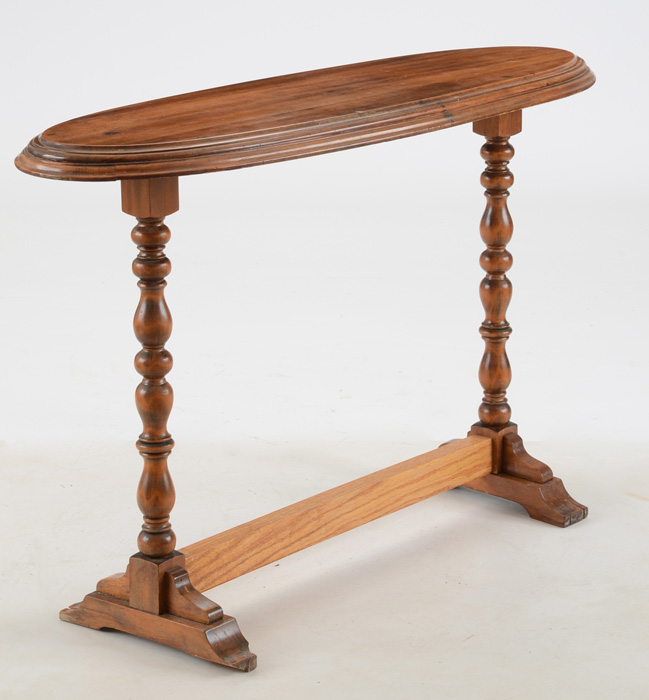 Vintage Oval Console Table