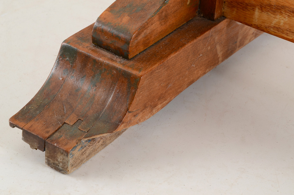 Vintage Oval Console Table