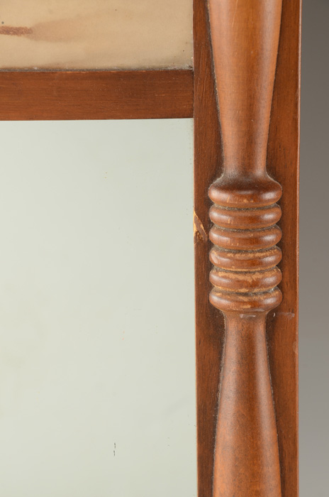 Vintage Currier & Ives Trumeau Mirror