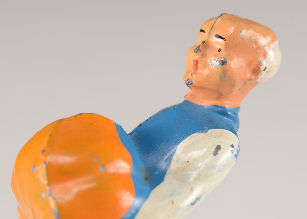 Vintage Pair of Lead Toy Figurines Including a Manoil Figurine