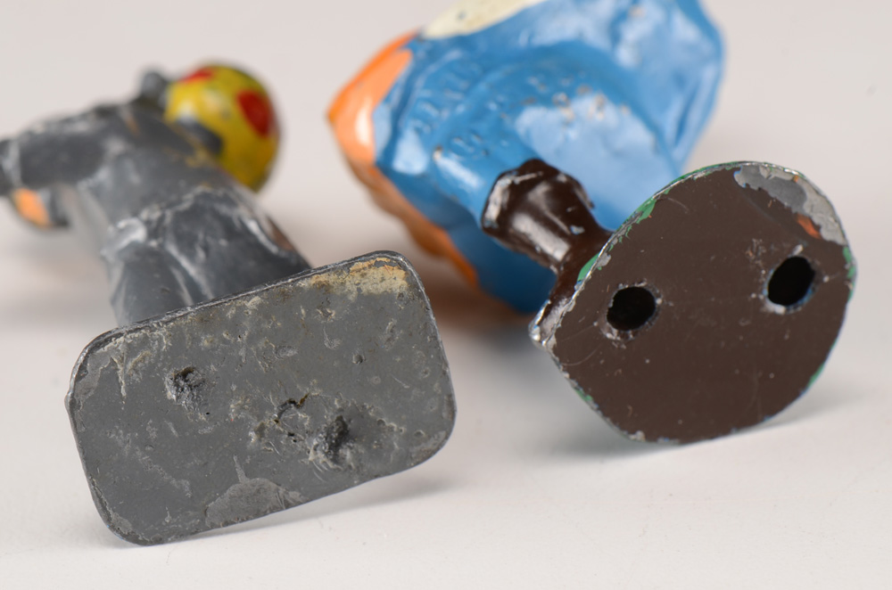 Vintage Pair of Lead Toy Figurines Including a Manoil Figurine