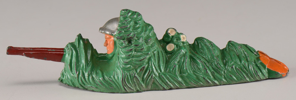 Vintage Manoil Lead Toy Figurine "Camouflage Sharpshooter"