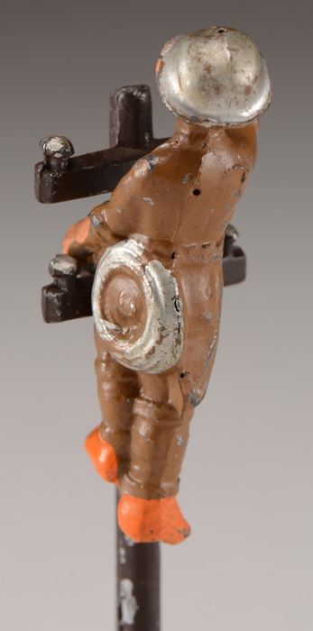 Vintage Manoil Lineman and Telephone Pole