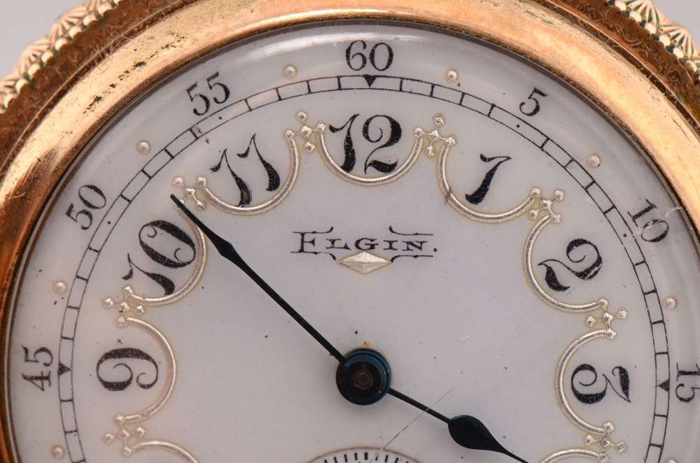 Antique 14K Gold Filled Elgin Pocket Watch
