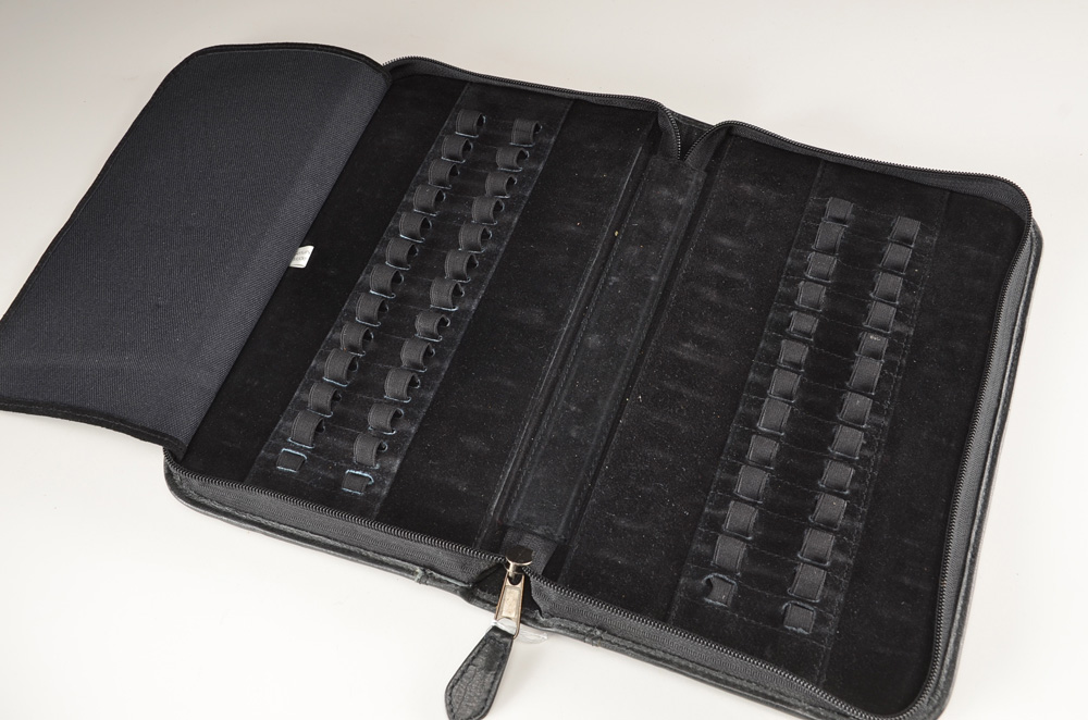 Two Leather Pen Case and "Fountain Pens" Book