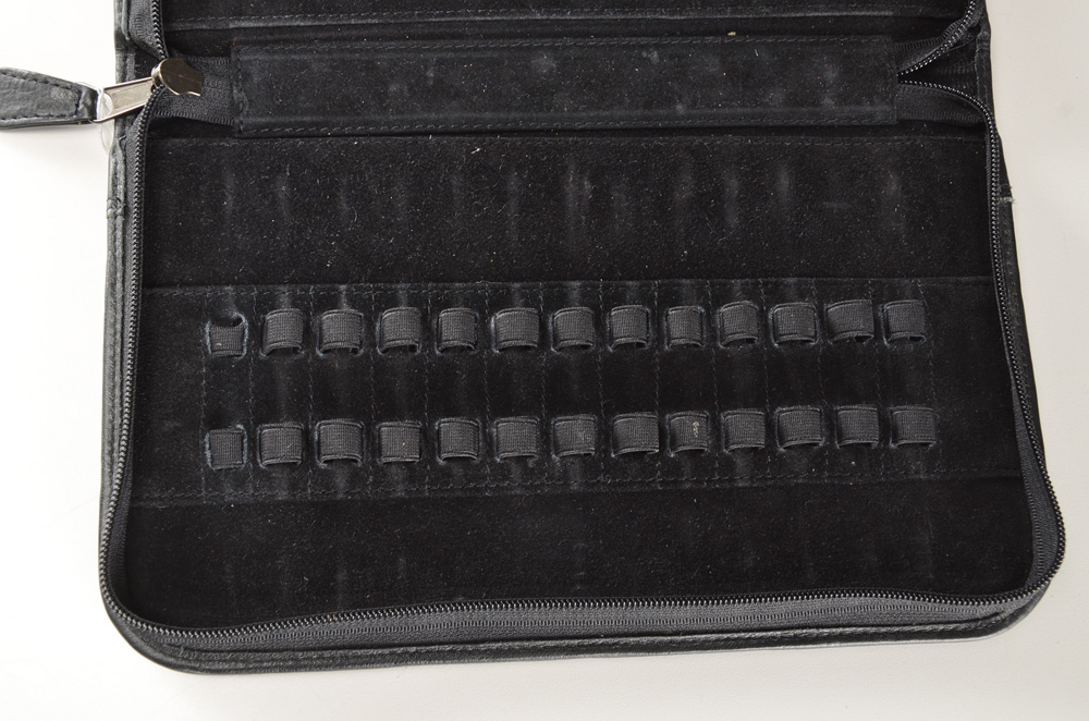 Two Leather Pen Case and "Fountain Pens" Book