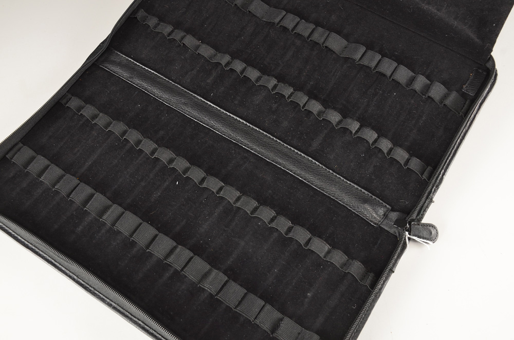 Two Leather Pen Case and "Fountain Pens" Book