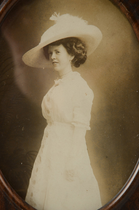 Faux Grain Eastlake Frame with Reproduction Lithograph