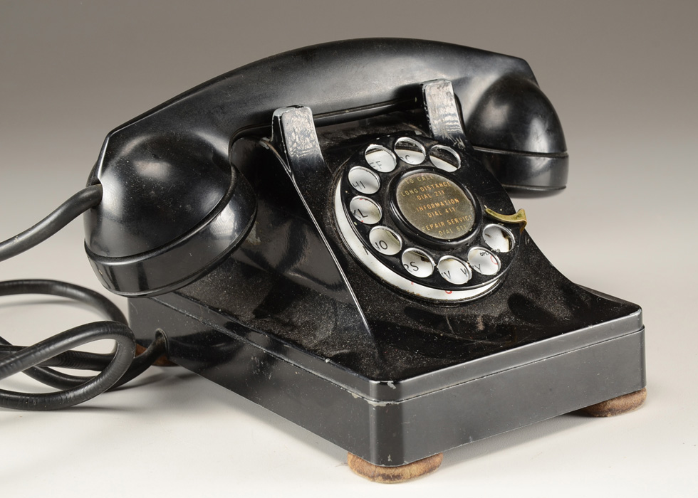 Two Western Electric Rotary Cradle Telephones