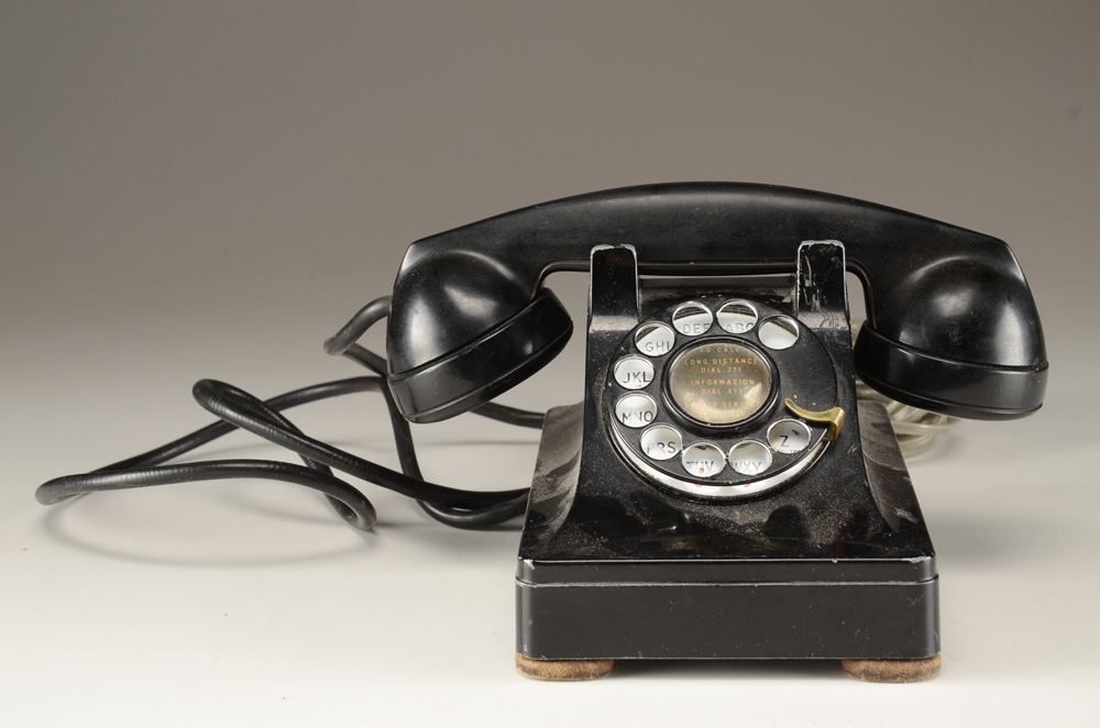 Two Western Electric Rotary Cradle Telephones