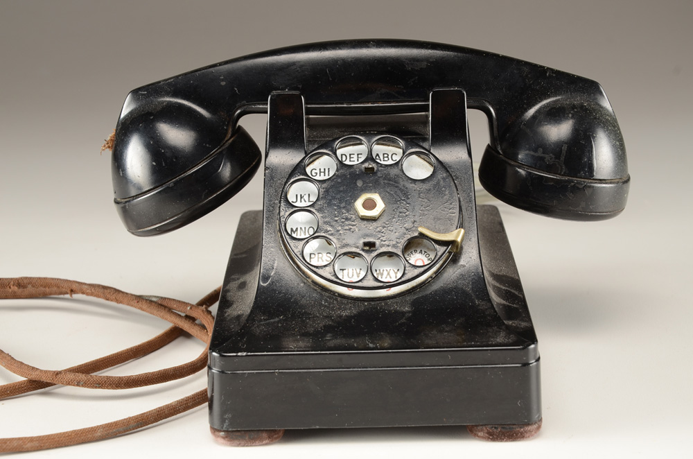 Two Western Electric Rotary Cradle Telephones