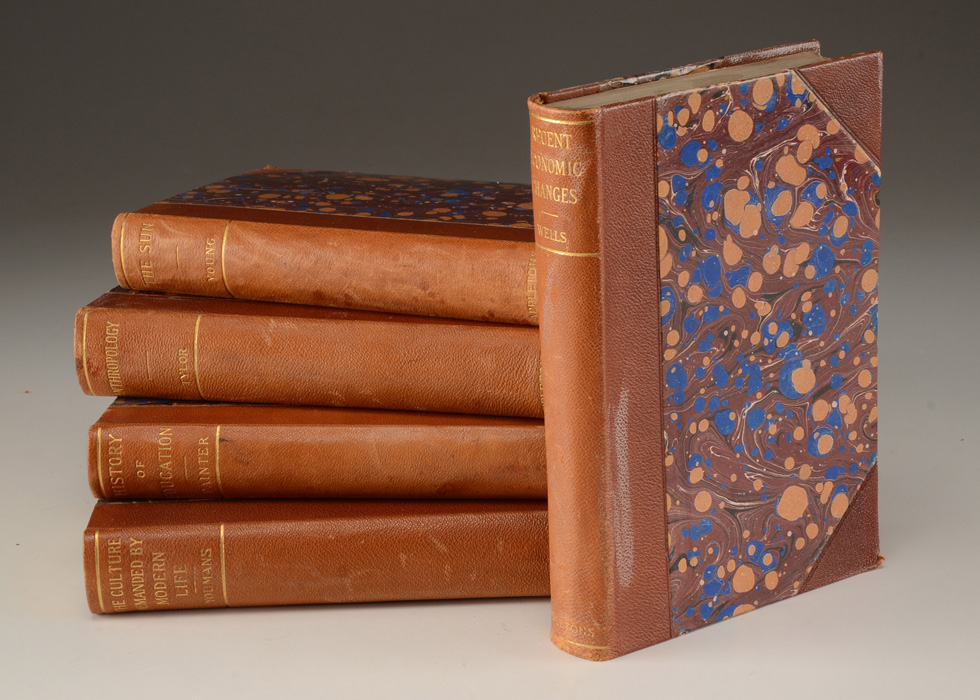 Antique D. Appleton and Company Leather Bound Books