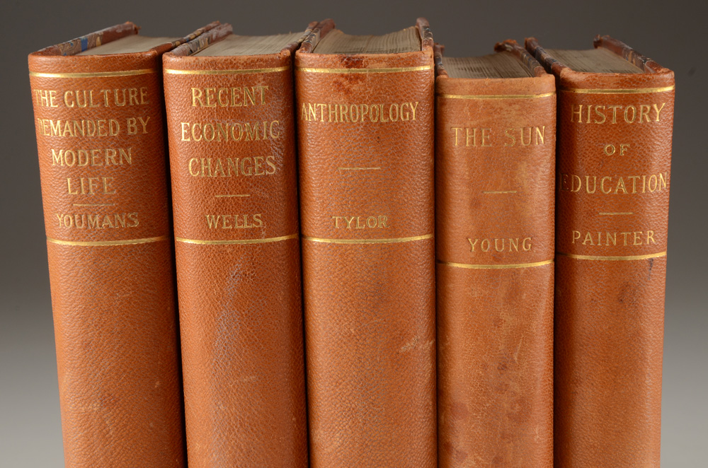 Antique D. Appleton and Company Leather Bound Books