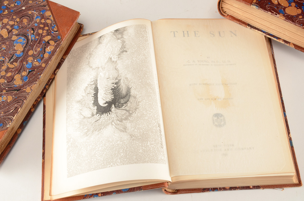 Antique D. Appleton and Company Leather Bound Books