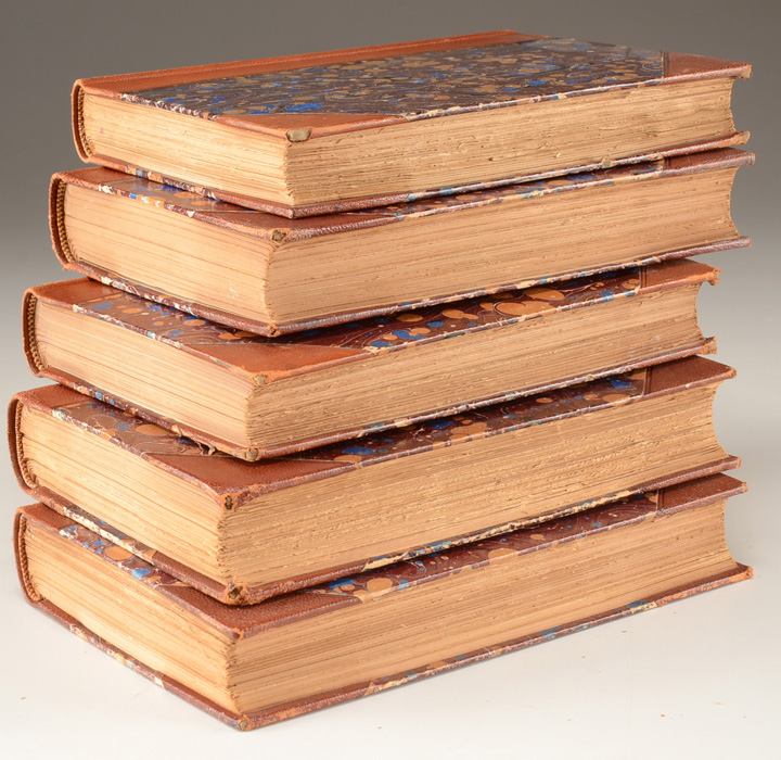 Antique D. Appleton and Company Leather Bound Books