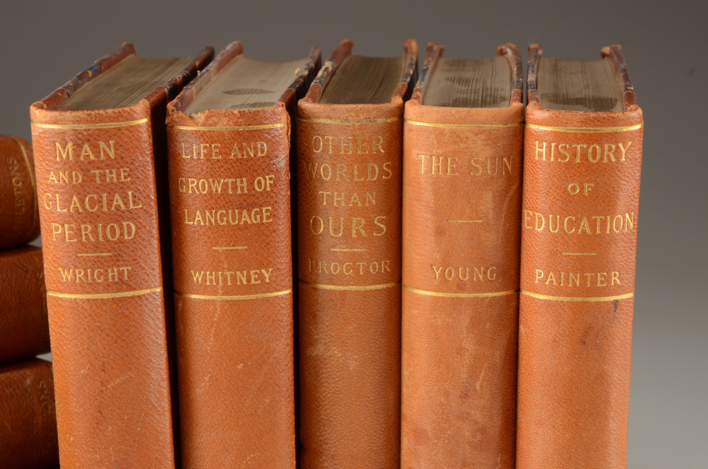 Antique D. Appleton and Company Leather Bound Books